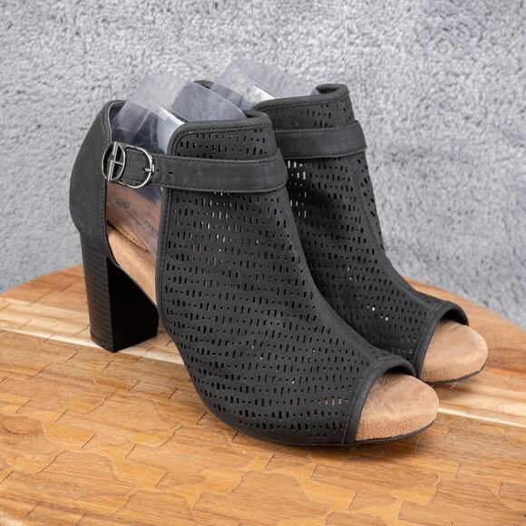 Giani Bernini Shoes - Giani Bernini Jaccee‎ Memory-Foam Perforated Shooties Heeled SZ 9.5 Black